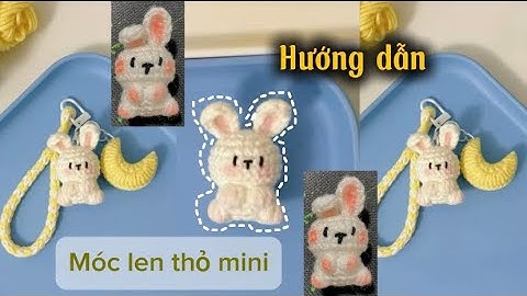 🐰Móc len thỏ mini siêu dễ thương – móc khoá handmada | Cute Mini Crochet Bunny – Handmade Keychain. 