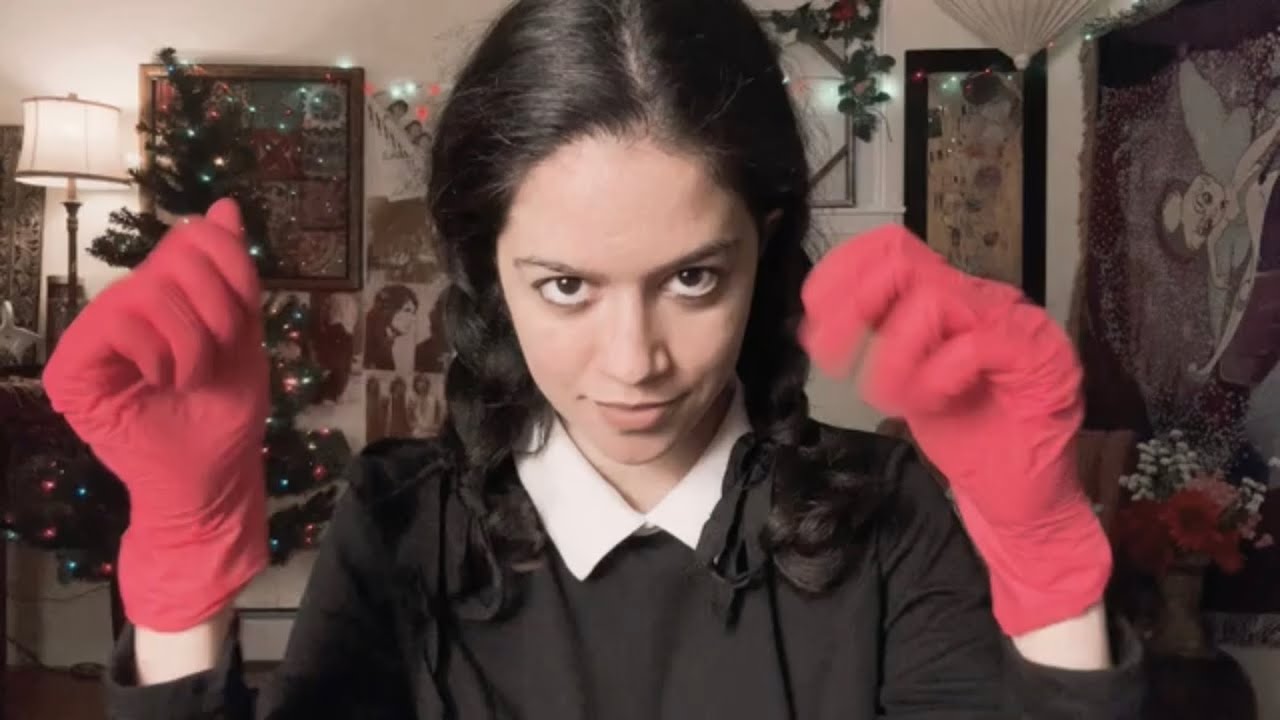 ASMR~ Wednesday Addams Electromagnetic Skincare Tech + Photographer