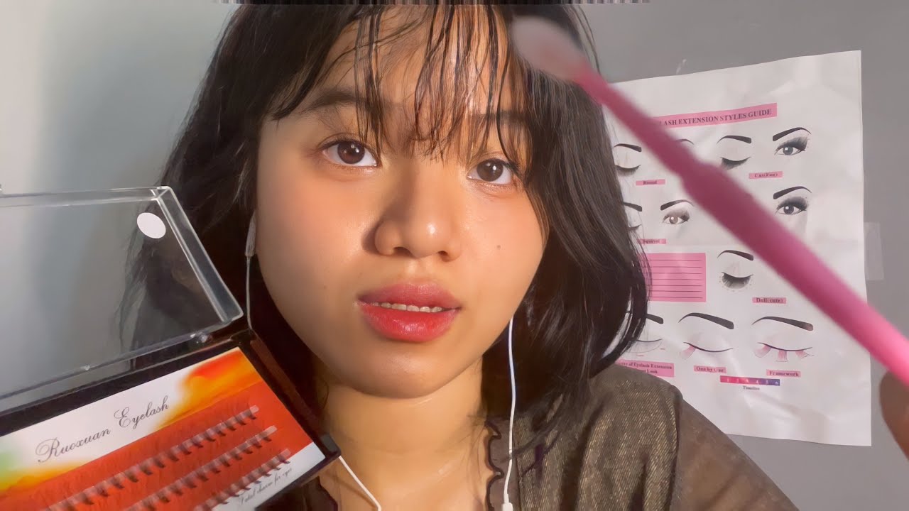 ASMR Eyelash Extensions 👀 (Role play) YouTube
