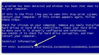Синий экран 0x0000007B. Причина. Решение.