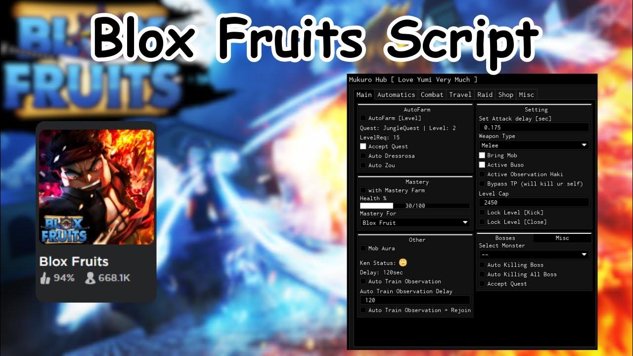 Roblox Blox Fruits Update 19 Script Mukuro Hub (PASTEBIN 2023) YouTube