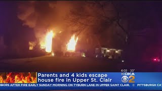 Parents, 4 Children Escape House Fire In Upper St. Clair
