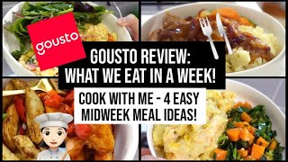 Honest Gousto Review: What I Eat in a Week - Cook With Me! 4 Easy Midweek Meal Ideas