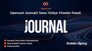 Opencart Journal3 Tema Kurulumu cPanel, DirectAdmin & Plesk