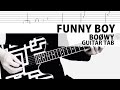 【TAB譜】FUNNY BOY BOØWY ギターカバー 布袋寅泰 タブ譜