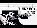 【TAB譜】FUNNY BOY　BOØWY　ギターカバー　布袋寅泰　タブ譜