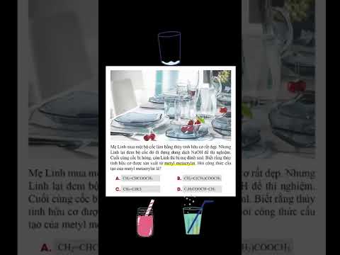 Video Câu hỏi hoá học: Công thức của thuỷ tinh hữu cơ - youtube