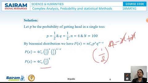 Lecture video _18MAT41_Module 5_Chi square distribution problems_B Jyothi