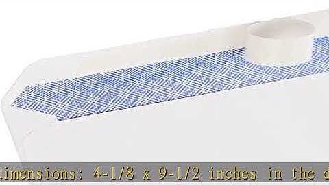 Amazon Basics #10 Security-Tinted Self-Seal Business Letter Envelopes, Peel & Seal Closure - 500-Pa