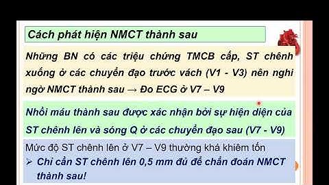 Bài 15- Nhồi máu cơ tim thành sau