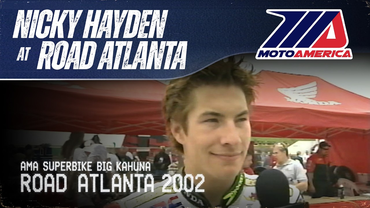 Nicky Hayden at Road Atlanta | 2002 AMA Superbike Big Kahuna - YouTube
