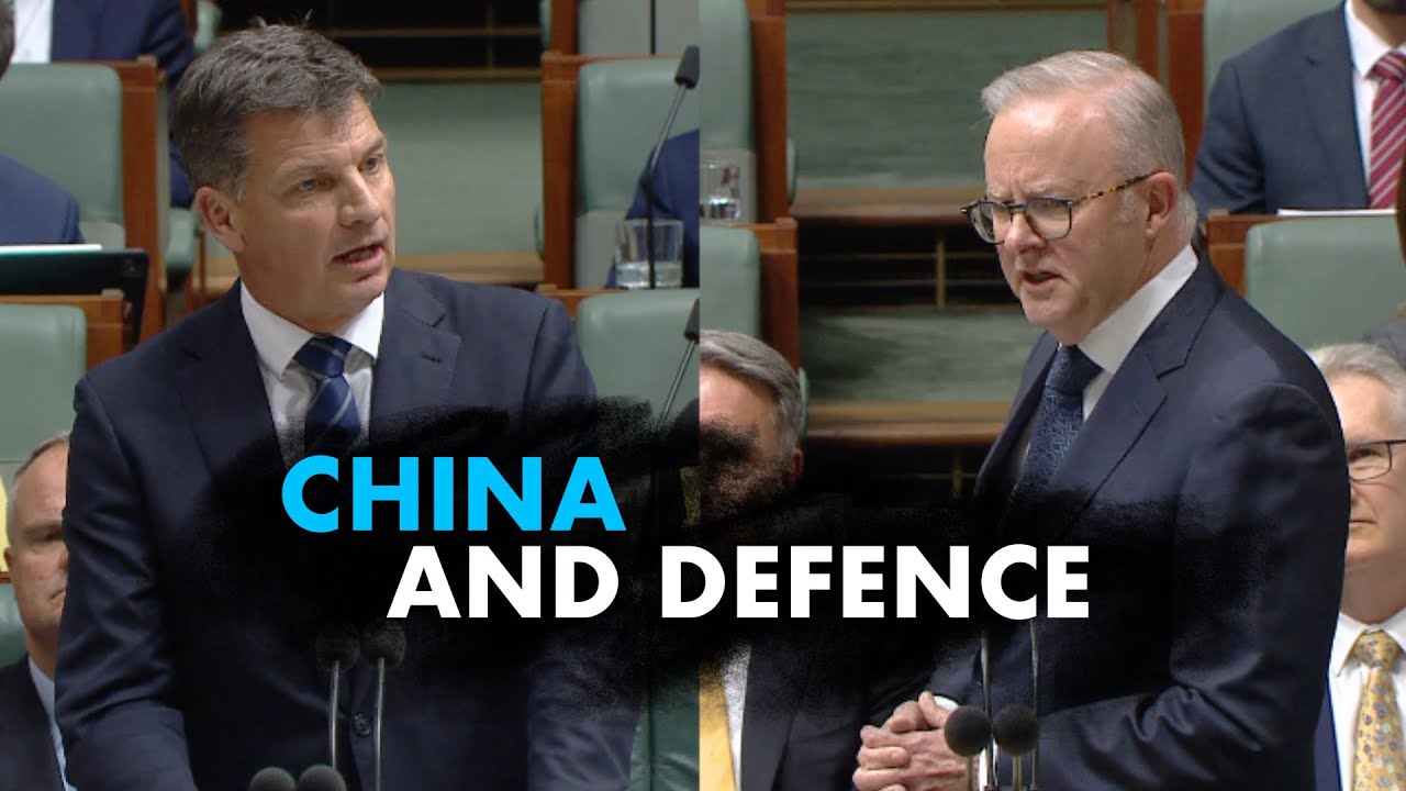 Angus Taylor and Albo duel on Chinese naval exercises