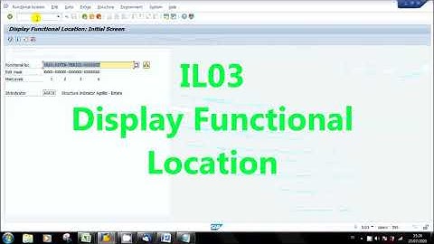 SAP IL03 Display Functional Location