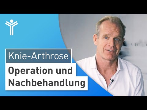 Knie-Arthrose OP - Operation, Nachbehandlung und wie es mit Knieprothese weitergeht