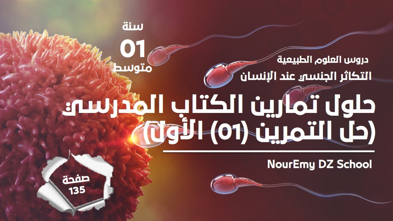 حل التمرين 01 صفحة 13 علوم طبيعية سنة 01 متوسط