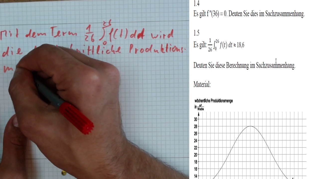 Mathe Abitur Hessen Aufgaben Abitur Mathematik Grundkurs Hessen 2019 B2 Analysis Aufgabe 1.5 - YouTube