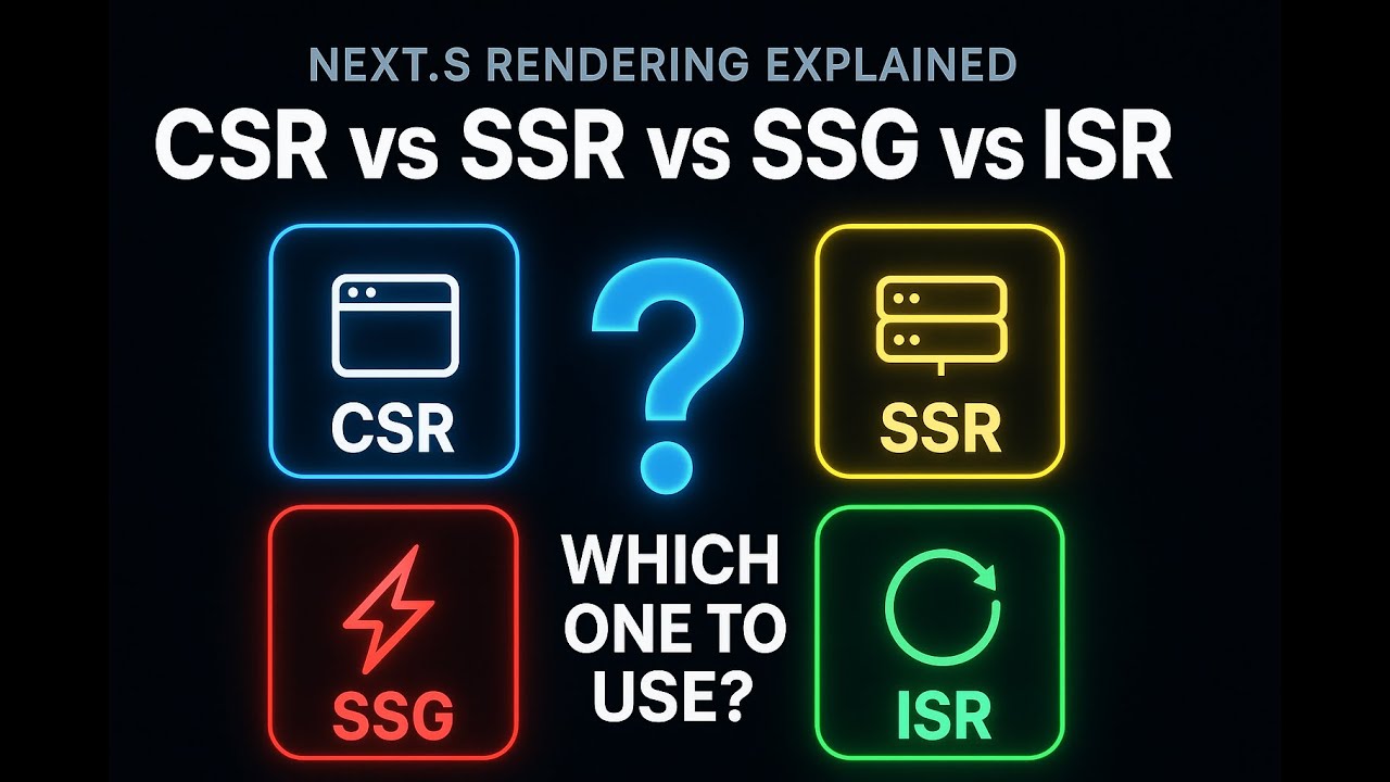 Next.js Rendering Explained: CSR vs SSR vs SSG vs ISR (With Real ...