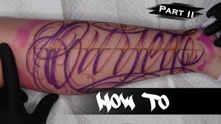 HOW TO FREEHAND LETTERING | "SCRIPT-CURSIVE" FULL PROCESS - Part II | JJ INK