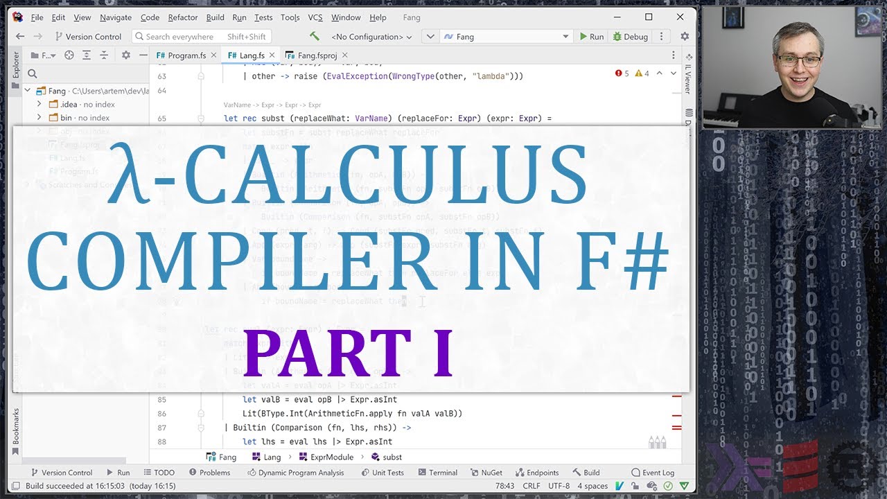 Writing a compiler. Term reduction via substitution