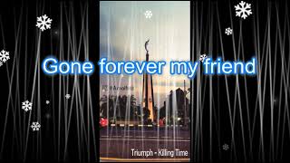 Triumph - KILLING TIME  [Lyric Video] 1984