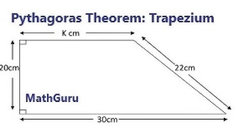 Missing Side of Trapezium Using Pythagoras Theorem