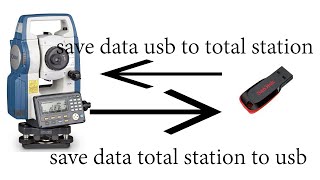 Sokkia Total Station Data Transfer- Save JOB SDR File to USB and from USB to total station