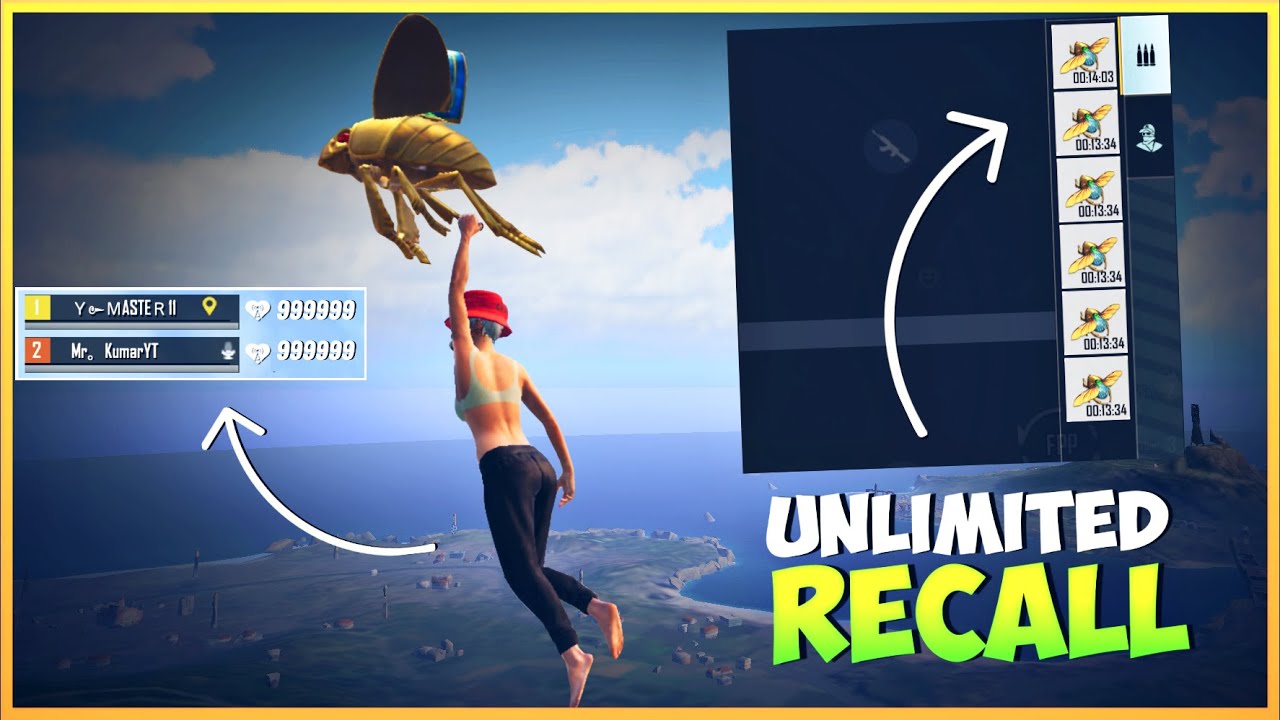 ⁣😱OH NO ! New unlimited recall trick in bgmi 2.1 update | Tips and tricks in bgmi/pubg for rank push