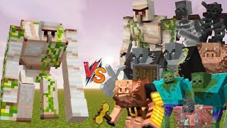 Mutant iron golem vs all mutant creature battle