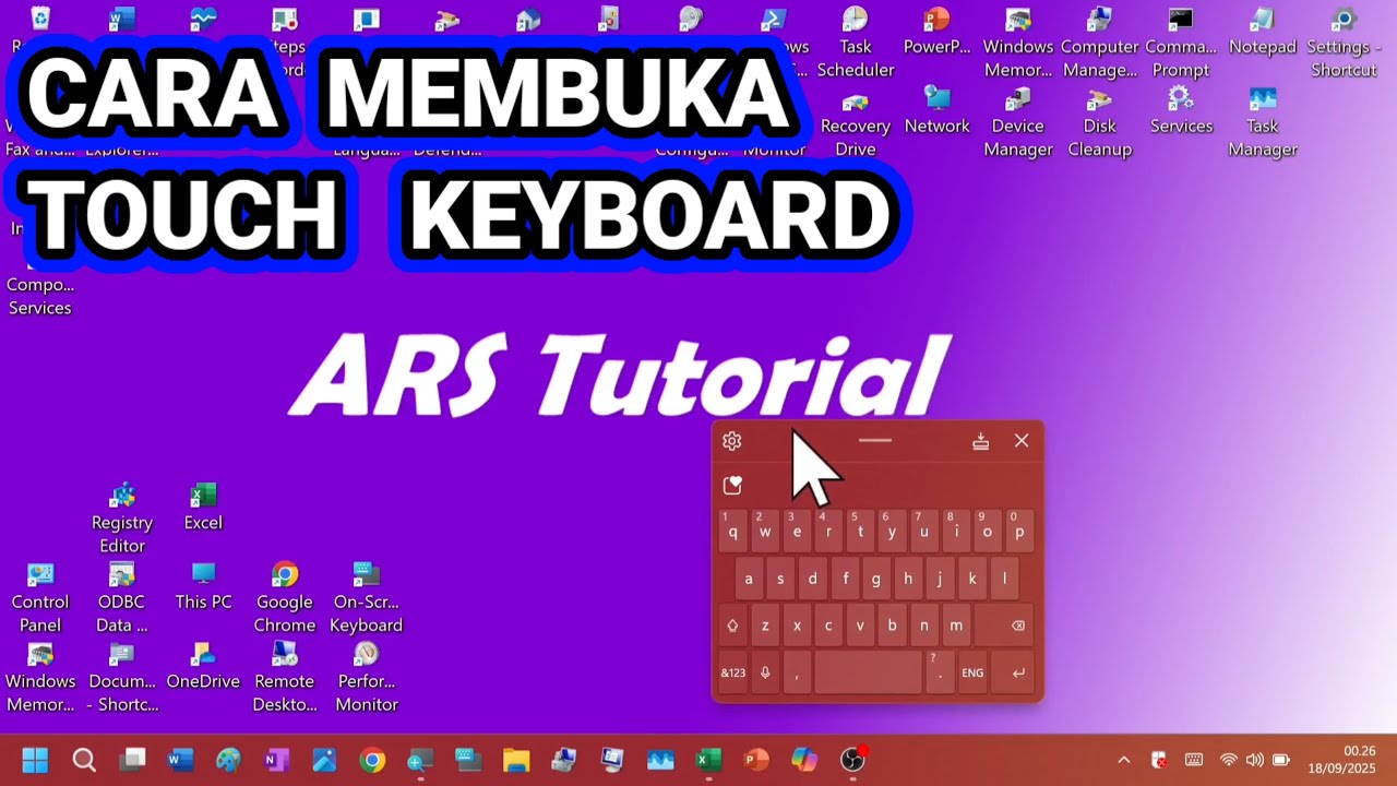 Cara Membuka Touch Keyboard di Laptop Windows 11 24H2