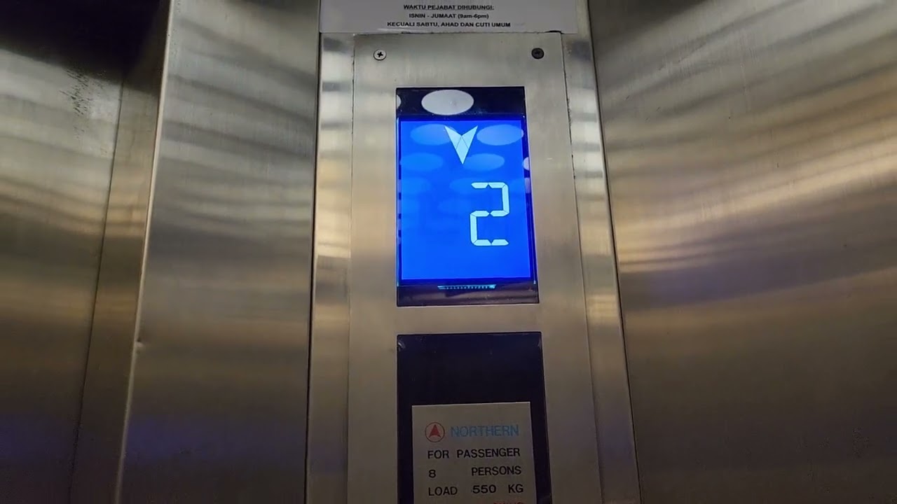 A Small Modernized Generic AKK Alliance Elevator at a building, Georgetown, Penang, Malaysia