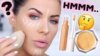 *NEW* FENTY BEAUTY CONCEALER & SETTING POWDER | FIRST IMPRESSIONS, WEAR TEST & REVIEW!!