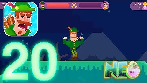 Bowmasters: Gameplay Walkthrough Part 20 - Robin Is Still My Favorite! (iOS, Android)