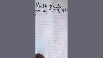 Math Trick dividing by 9, 99, 999.#youtobeviral #youtubeshorts