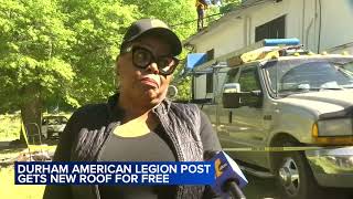 Historic American Legion post in Durham gets free new roof