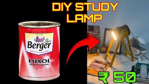 Diy Study Lamp | Study Lamp Making At Home | Table Lamp