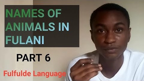 NAMES OF ANIMALS IN  FULFULDE LANGUAGE | PART 6