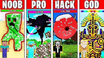 Minecraft Battle: NOOB vs PRO vs HACKER vs GOD: MONSTER MUTANT Challenge in Minecraft! (Animation)