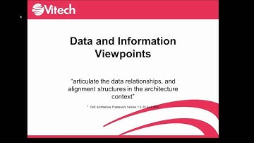 Vitech Webinar - DoDAF 2.0 viewpoints in CORE Part 3of4.wmv