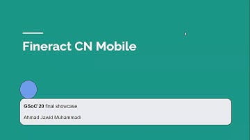 2020 Mifos Google Summer of Code Final Showcase - Fineract CN Mobile