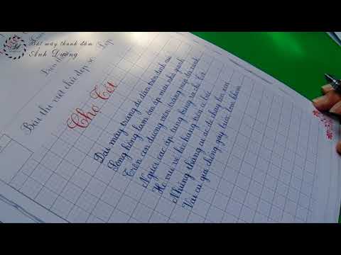 Video Đề thi viết chữ đẹp lớp 4| Cách trình bày đề thi viết... - youtube