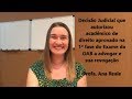 Profa. Ana Reale. Autorização para Advogar a quem se aprovou na 1ª fase do Exame da OAB?