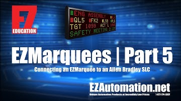Connecting an EZMarquee to an Allen Bradley SLC