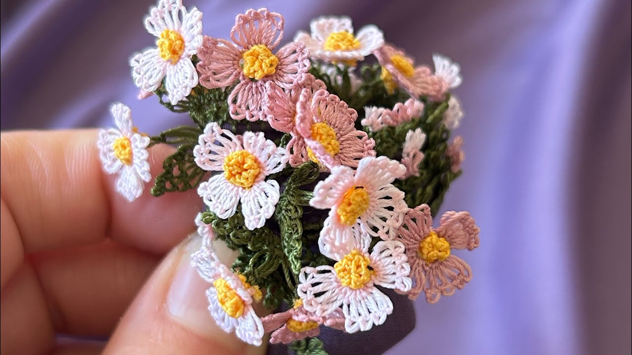 İğne Oyası Papatya Modeli 🌼 Gören Bir Daha Bakıyor! (Adım Adım Yapım)