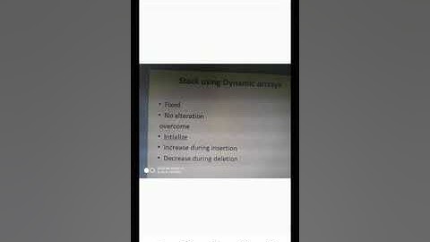 dynamic arrays for stack