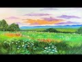 Vẽ Tranh Phong Cảnh Màu Acrylic/ landscape acrylic painting / acrylic painting for beginners