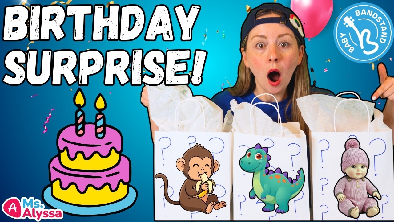 Обучение малышей | 🎁🎉Загадочные подарки на день рождения мисс Алиссы!🎉🎁 | Учимся говорить | Лучше...