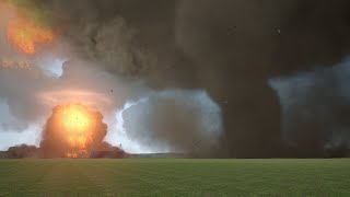 Tornado Hits Nuclear Bunker!  Garry's Mod Tornado Challenge 8