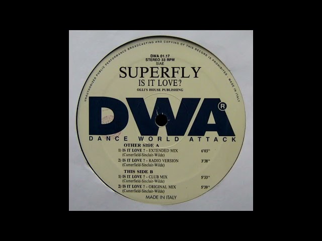 Superfly - Is It Love (Original Mix) class=