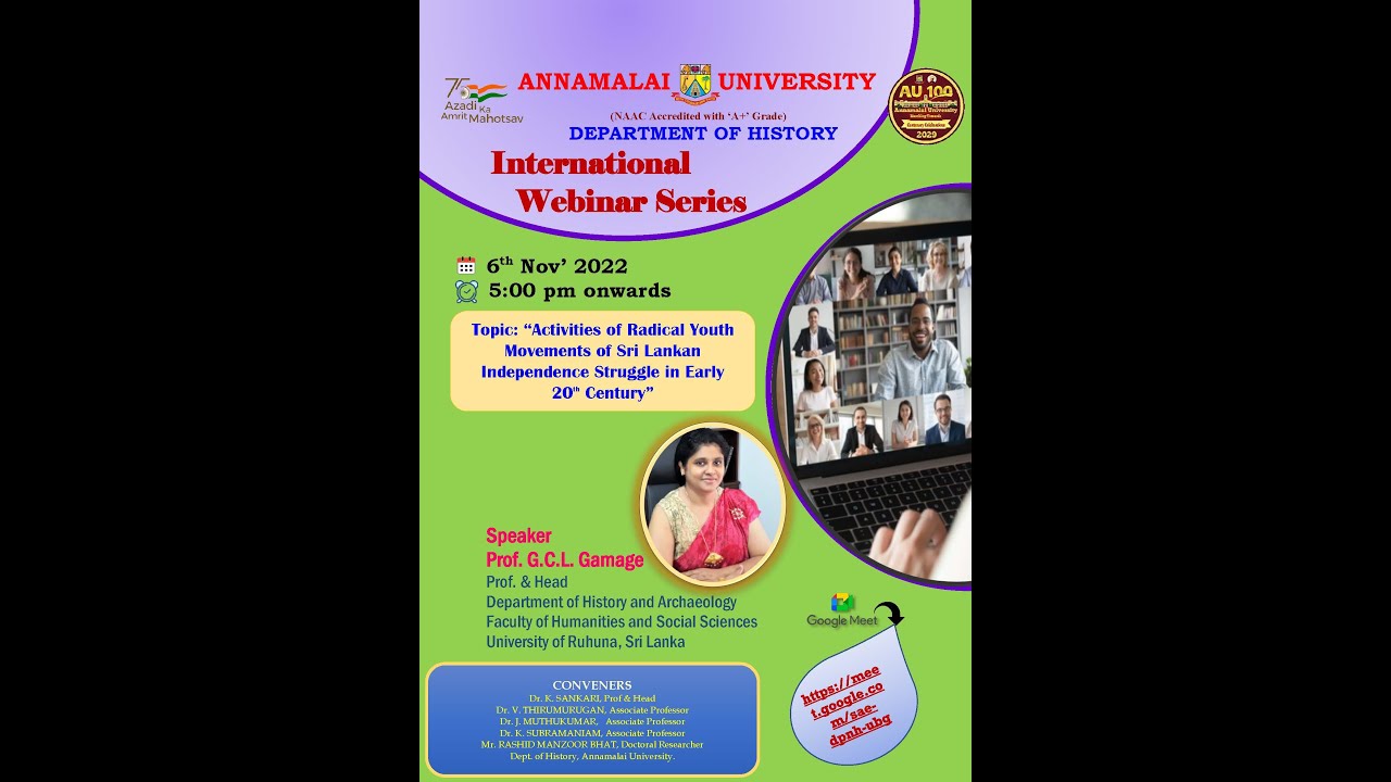 Activities of Radical Youth Movements of Sri Lankan Independence Struggle in Early 20th Century