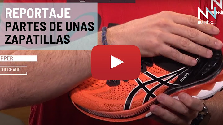 Las partes de una zapatilla de running